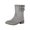 Grey, variant on Women's Wide Calf B𝗈𝗈𝑡𝑠 Round Toe Chun𝗄𝗒 Booties Casual L𝗈w Block Heel Boot Cozy Pull On Ankle Booties with Buckle Strap Detail, Fashion Fall Winter Ladies Shoes for Outdoor