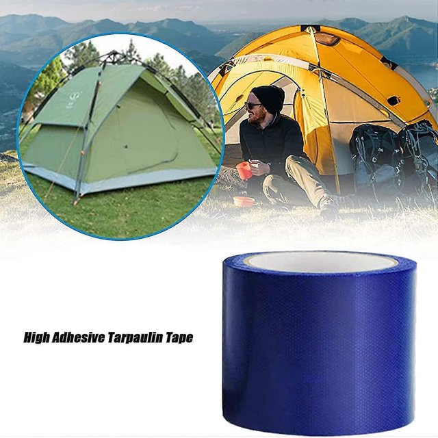 Ruban de Réparation pour Bâche, 8x500cm Ruban de Réparation Universel Imperméable pour Auvent de Véhicule Récréatif et Tente de Serre