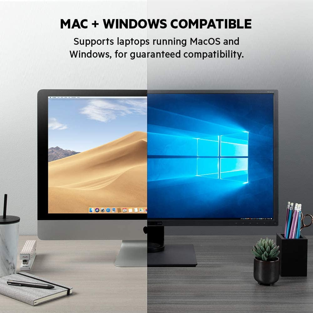Thunderbolt 3 Dock Pro w/ Thunderbolt 3 Cable - USB-C Hub - USB-C Docking Station for MacOS & Windows, Dual 4K @60Hz, 40Gbps Transfer Speed, 85W Upstream Charging, w/ Ethernet, SD & Audio Ports