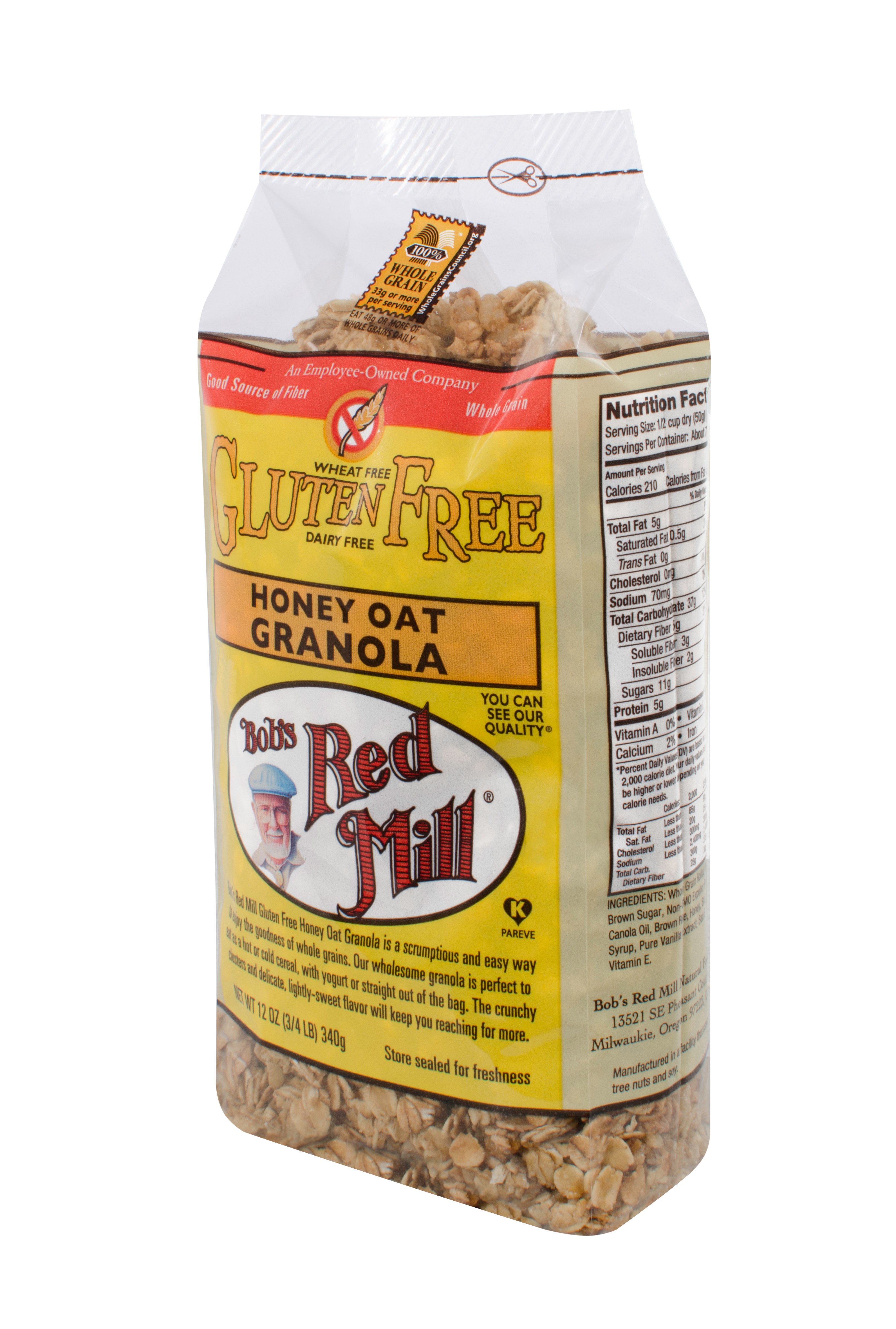 Bob's Red Mill Gluten Free Honey Oat Granola 12 oz Pkg - image 2 of 3