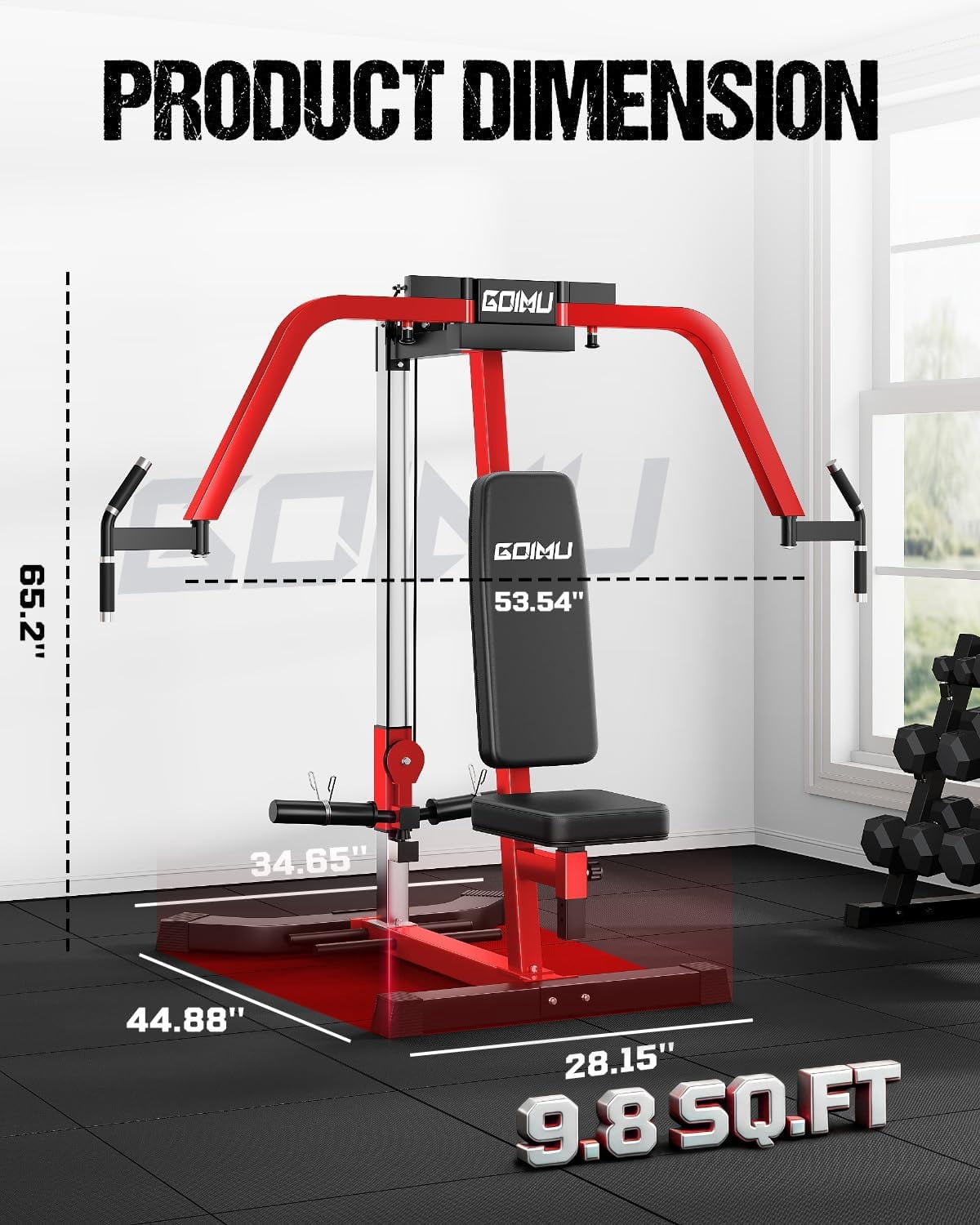 Chest Fly Machine, Reverse Delt Machine Adjustable Upper Body Specialty for Pectoral and Rear Deltoid, Chset Machine with Band Pegs for Home Gym