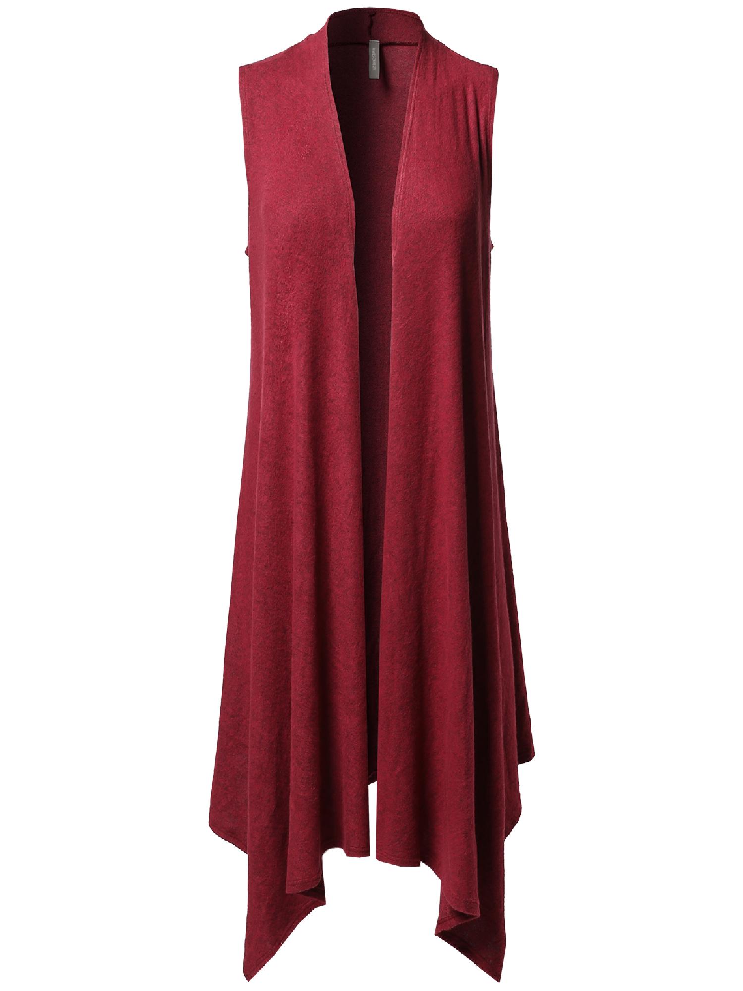 Drape Sweater Vest Cardigan 