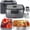 Grey, variant on Sitlais Electric Heated Lunch Box, 3 L Double Layer Portable Food Warmer for Car and Truck, 90 W, Dark Grey