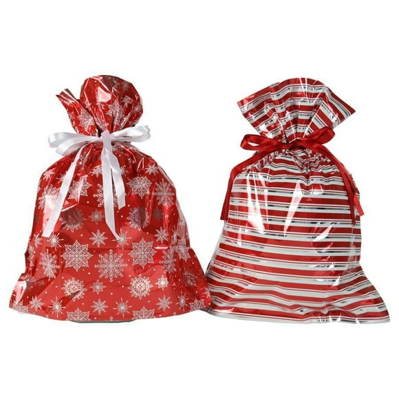 Wrap-In-A-Hurry Two-Count Extra Large Gift Sack, Assorted