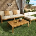 thumbnail image 2 of Transitional Style Acacia Sofa Set / Instantly Enhance Backyard Look, 2 of 6