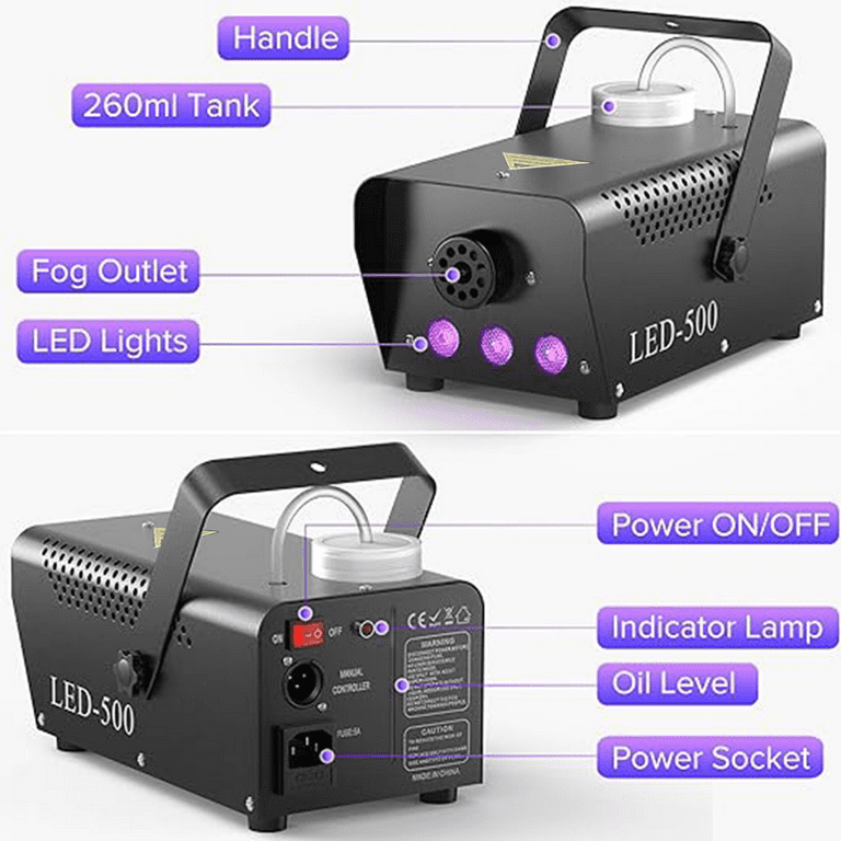 Uncahome Fog Machine,Smoke Machine with 13 Colorful LED Uncahome Fog Machine,Smoke Machine with 13 Colorful LED