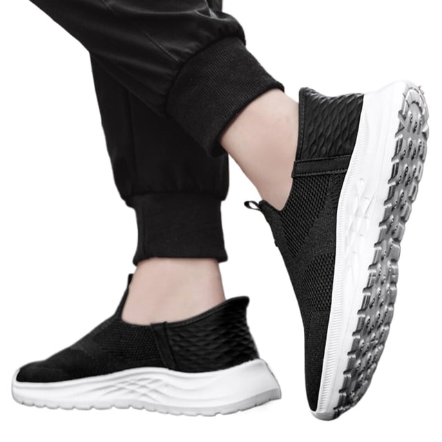 Zapatos Sin Cordones Deporte Malla Punto para Hombre Antideslizantes Primavera Y Verano