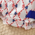 thumbnail image 4 of Gvdentm Baby Girl Clothes 4th of July Baby Girl Outfits American Flag Romper Fourth of July Ruffle Sleeve Memorial Bodysuit Clothing(White,6-12 Months), 4 of 6