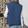 thumbnail image 5 of Diufon Winter Vest for Women Lightweight Zip up Sleeveless Padded Warm Jackets Stand Collar Coats with Pockets, 5 of 9
