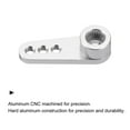 thumbnail image 3 of Aluminum Alloy 25T Steering Servo Single Arm Horn Silver for RC Car/Boat/Airplane Boat Accessories 3 Pcs, 3 of 6