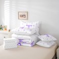 thumbnail image 6 of Castle Fairy 7-Piece Queen Bedding Set - Initial T Purple Geometric, 6 of 8