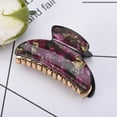 thumbnail image 6 of 6pcs Set Multicolored Acrylic Hair Clips with Floral Pattern for Women and Girls, Random Styles Included, 6 of 6
