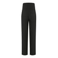 thumbnail image 5 of Ohufall Maternity Pants for Women Summer Solid Color Casual Hight Waist Belly Support Pregnancy Pants Womens Stretchy Loost Fit Lounge Pants, 5 of 6