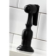 thumbnail image 2 of Grifo de cocina Kingston Brass Heritage Bridge negro mate, 2 of 9