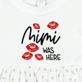 thumbnail image 4 of Inktastic Mimi Was Here Red Kisses Girls Baby Dress, 4 of 5