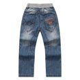 thumbnail image 2 of Richie House Little Boys Blue Gray Drawstring Tie ' Sunshine No. 426" Jeans 1/2, 2 of 3