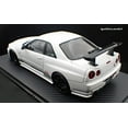 thumbnail image 4 of Ignition-Model Nissan Skyline GT-R R34 (BNR34) Top Secret 34GT-R RHD White 1:18, 4 of 11