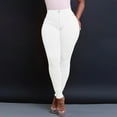 thumbnail image 5 of Jeans for Women Fashion High Waisted Petite Plus Size Stretch Colored White Pants Sizes XXL, 5 of 6
