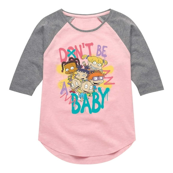 Rugrats - Spray Art - Toddler And Youth Girls Raglan Graphic T-Shirt