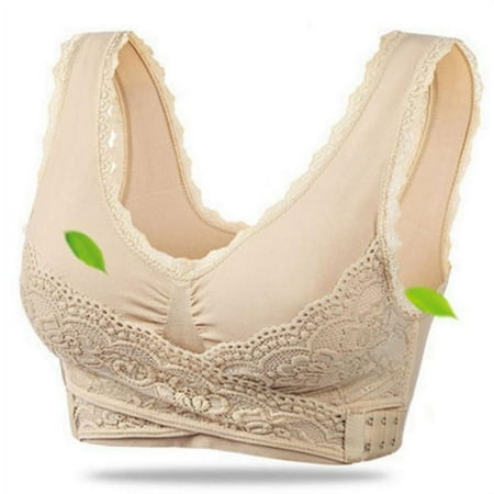

Comfortable Solid Color New Cross Side Buckle Without Rims Gathered Sports Underwear Sleep Bra