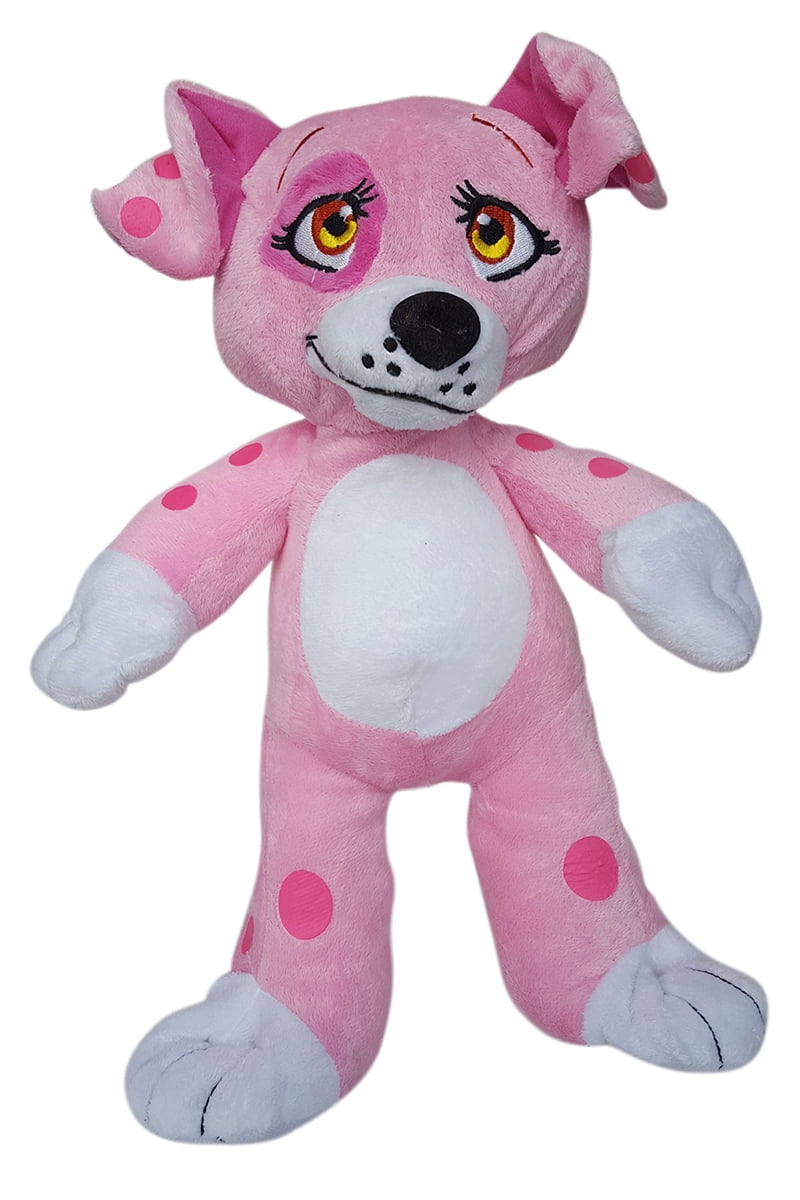 cuddly soft 16 inch stuffed pink dog we stuff 'em...you love 'em