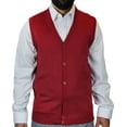 thumbnail image 1 of Blue Ocean Mens Sleeveless Cardigan Sweater Vest (sv-200), 1 of 3