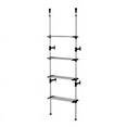 thumbnail image 2 of Ore International NS-1104-60 Modern 4-tier Telescopic Clothes Rack, 2 of 2
