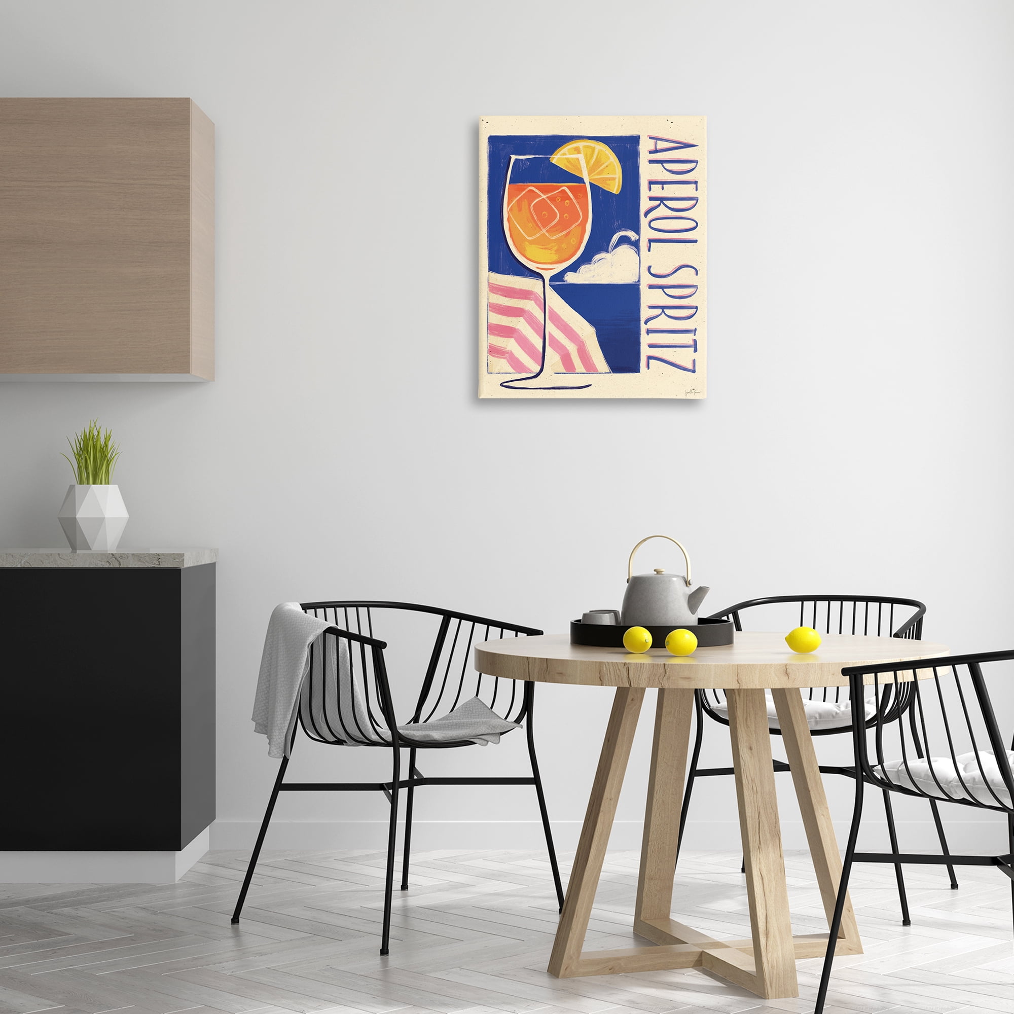 Stupell Industries Retro Aperol Spritz Food & Beverage Painting Wrapped Canvas Art Print Wall Art, 24 x 30