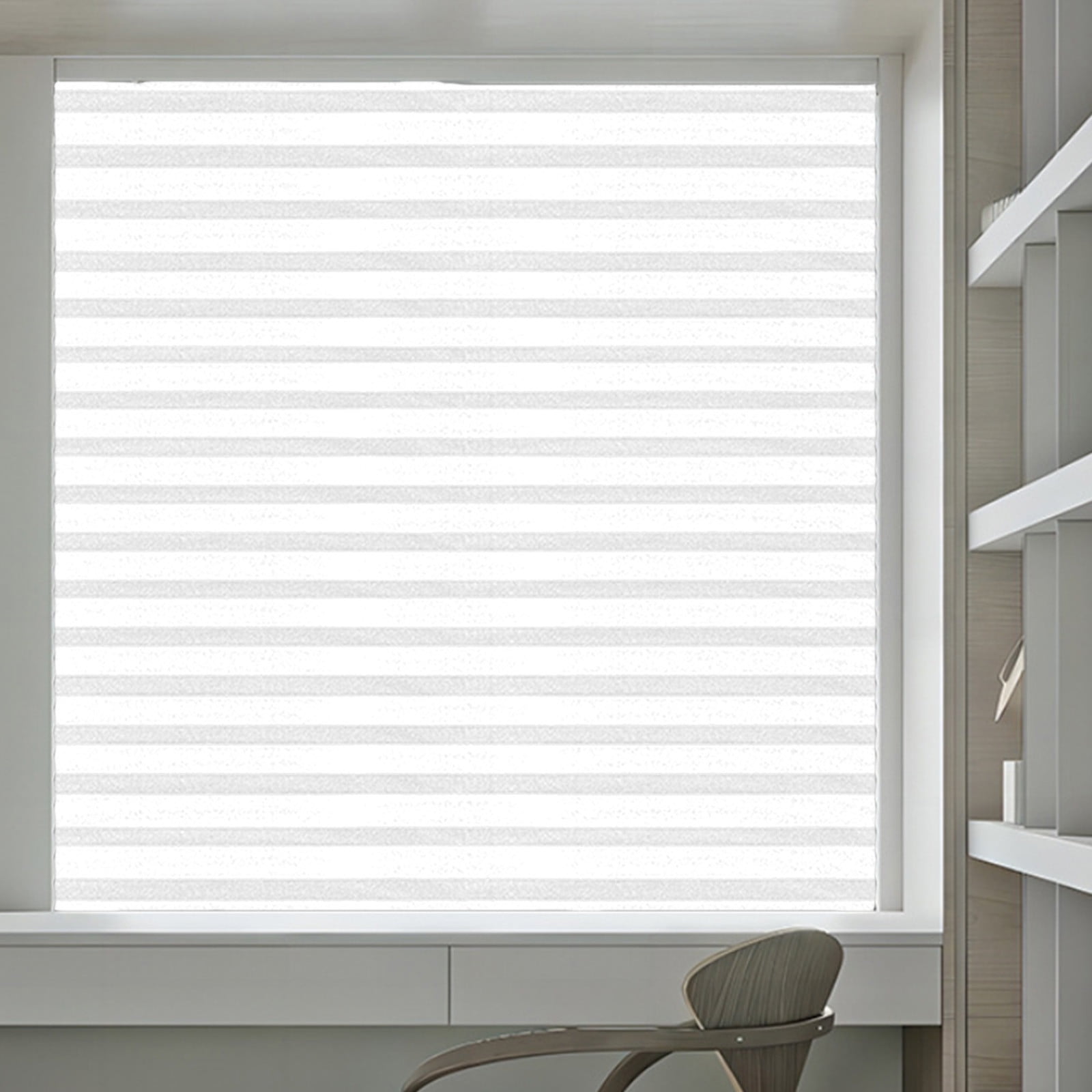 4Pcs Window Blinds Cordless Blackout No Drill Cut to Size Clip On Stick On Self Adhesive Temporary Blinds Pleated Paper Blinds for Windows Doors Shades for Home Nursery Bedroom Kitchen Bathroom