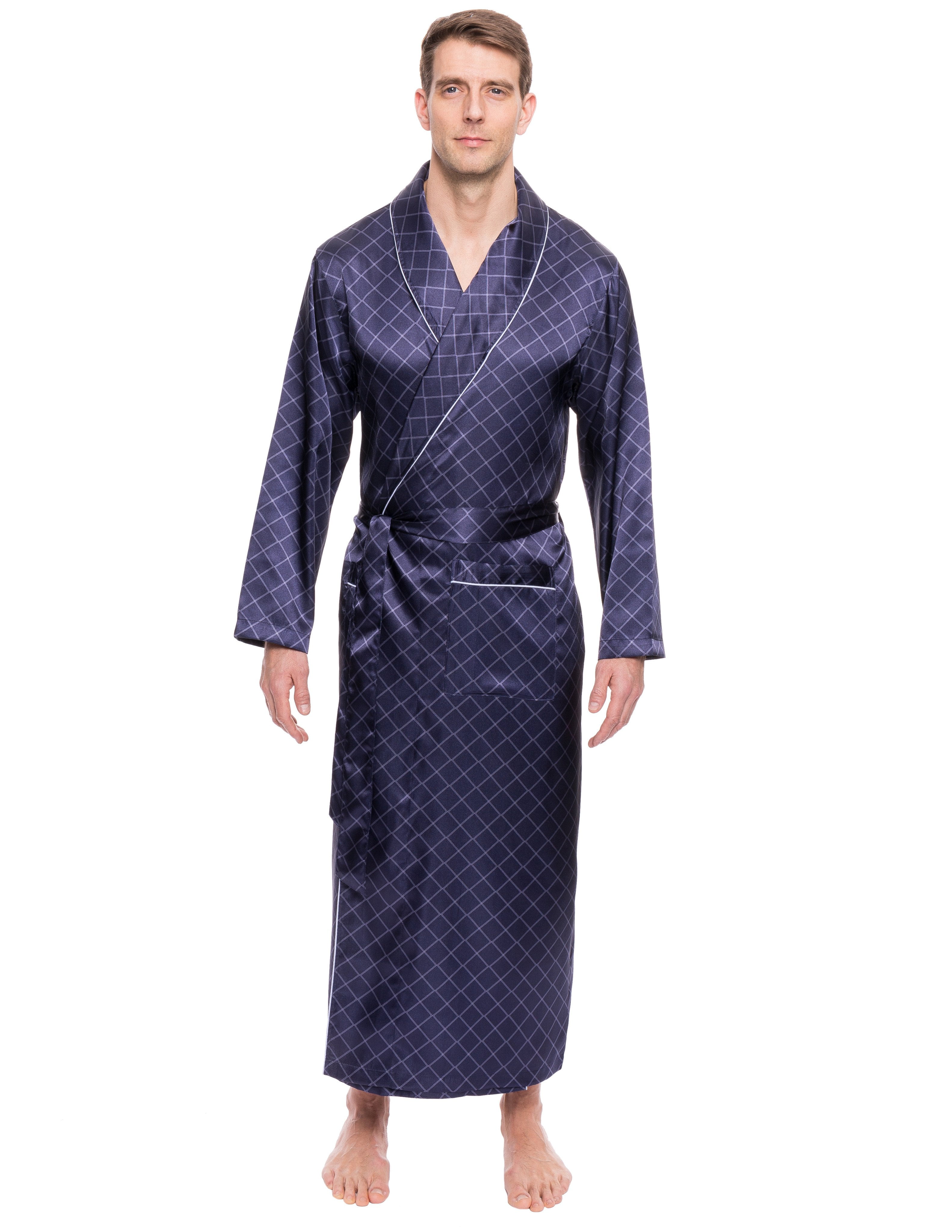 Twin Boat Twin Boat Men's Satin Long Robe