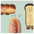 thumbnail image 2 of Creative Cute Novel Fun Face Simulation Real Food Theme Toast Hot Dog Bread Character Soft Filled Surface Clothes Zipper Pencil Case-Toast, 2 of 5
