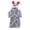 kids sleepwear - Grey, variant on REDARER Boys Girls Cute 3D Bunny Hooded Bathrobe Big Rabbit Ears Self Tie Belt Ultra Soft Warm Flannel Kids Sleep Robe,2-3 Years