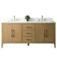 thumbnail image 2 of Vanity Art 72” Double Sink Bathroom Vanity Cabinet with Engineered Marble Countertop, 2 of 5