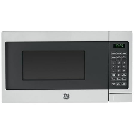 GE Countertop Microwave Oven, 700-watt Compact 0.7 Cu Ft, Stainless Steel