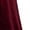 Wine red, variant on AURA Plus Size Burgundy Knit Midi Dress V Neck Lantern Long Sleeve High Waist A Line