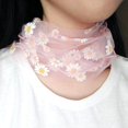 thumbnail image 3 of Summer Infinity Scarf Breathable Mesh Circle Scarf Floral Loop Scarf for Women, 3 of 10