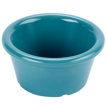 

6 oz. 3.75 inch Ramekin 1.5 inch Deep Teal Melamine Pack of 3