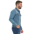 thumbnail image 2 of Men's Denim Jackets Trucker Jacket For Men Classic Denim Outwear, 2 of 6
