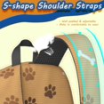 thumbnail image 5 of Dog Paw Print and Bone Brown 17" School Backpacks for Teens,Waterproof Oxford Fabric,S-Shape Padded Straps for School,Travel,Hiking,Camping, 5 of 6