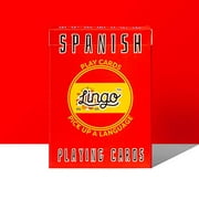 Lingo Playing Cards Language Learning Game Set Fun Visual Flashcard Deck To Increase Vocabulary And Pronunciation Skills (Spanish)