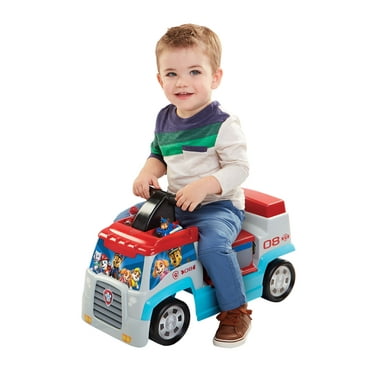 Paw Patrol Patroller Push Ride-On Includes Sounds with Chase and Marshall Mini Vehicles