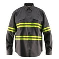 thumbnail image 3 of High Visibility Hi Vis Reflective Safety Work Shirts (X-Large, Light Blue/Navy Blue), 3 of 3