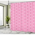 thumbnail image 4 of Ambesonne Royal Shower Curtain, Oversimplified Crowns Pattern, 69"Wx70"L, Soft Pink White and Grey, 4 of 4
