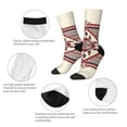 thumbnail image 3 of Xecao Fashion Tatreez Pattern Sport Socks for Women and Men Crew Socks Sporty Calf Socks Casual Socks, 3 of 6