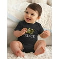 thumbnail image 3 of Tstars Boys Pregnancy Announcement Baby Shower Gift for Baby Shower Prince Crown Gift for Baby Boy Baby Brother Infant Birthday Gifts Cute Newborn Party Baby Bodysuit, 3 of 6