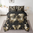 thumbnail image 2 of Manfei Flowers Butterflies Boy Girl Twin Bedding Sets 7-Piece,Vintage Aesthetic Bedding Comforter Set Microfiber,Exotic Style Breathable Sheet Sets,Super Cozy Room Decor,Reversible, 2 of 8