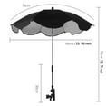 thumbnail image 4 of Umbrella for Stroller with Clamp,Baby Stroller Parasol,26in Universal Umbrella with Clamp,Wheelchair Umbrella,Umbrella for Beach Chair,Beach Umbrella for Chair,Stroller Umbrella Attachment, 4 of 4