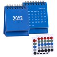 thumbnail image 1 of Mini calendario de escritorio, calendario pequeño 2024-2025 (agosto de 2023 a diciembre de 2024), con tapa abatible y pegatinas para decorar el hogar, la oficina y la escuela., 1 of 8