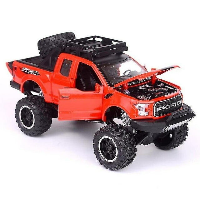 Camioneta Raptor Big Wheels Diecast Car con luz y sonido