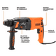 thumbnail image 2 of Rotomartillo electroneumático Teeno Rh910 800W de potencia, Color Negro Naranja, 2 of 5